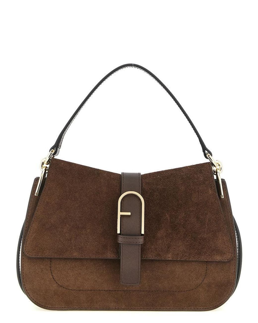 Furla Brown Flow Shoulder Bag