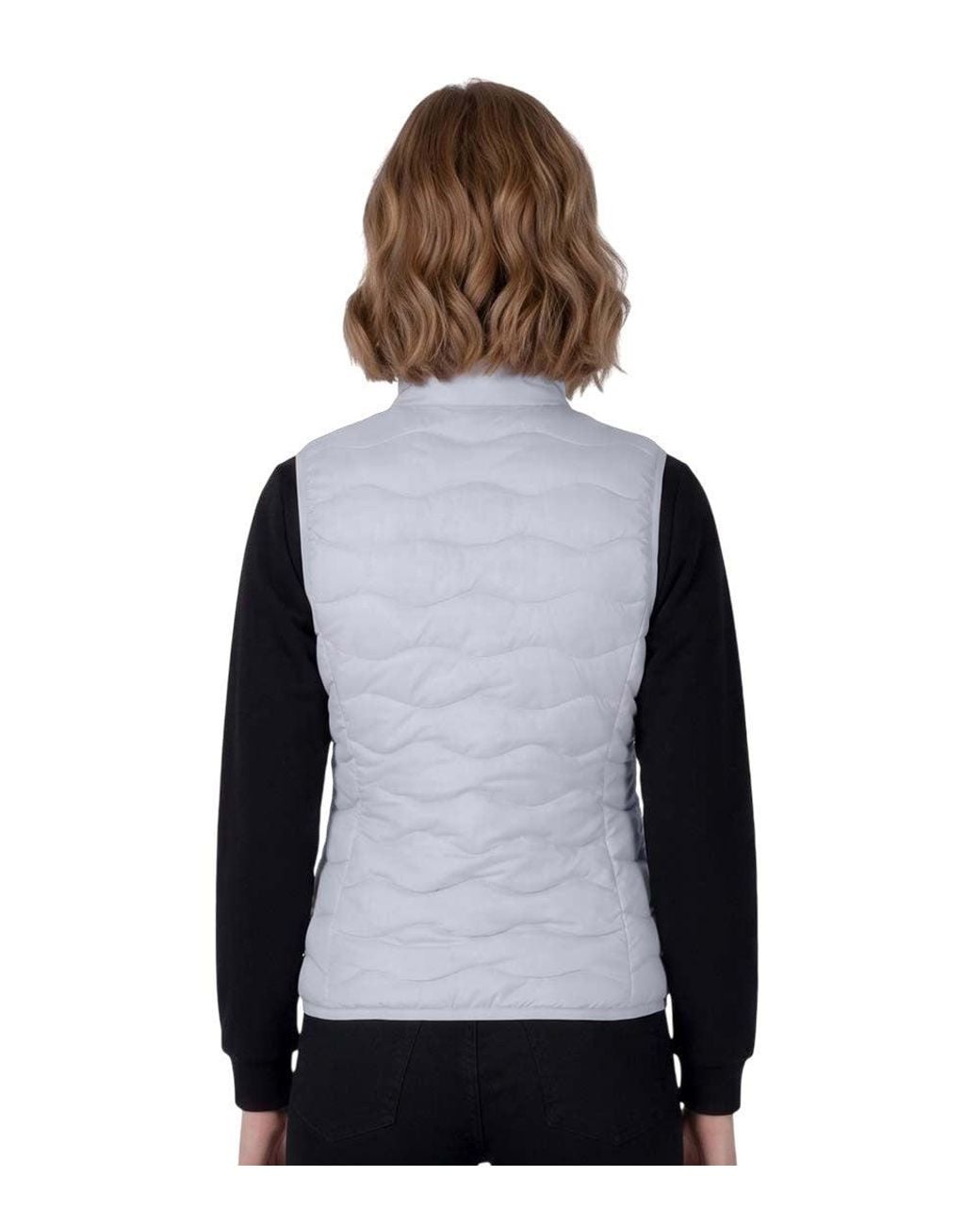 EA7 Black Quilted Mock Collar Jacket