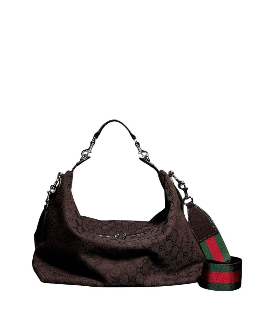 Gucci Brown Dark Brera Medium Crossbody Bag