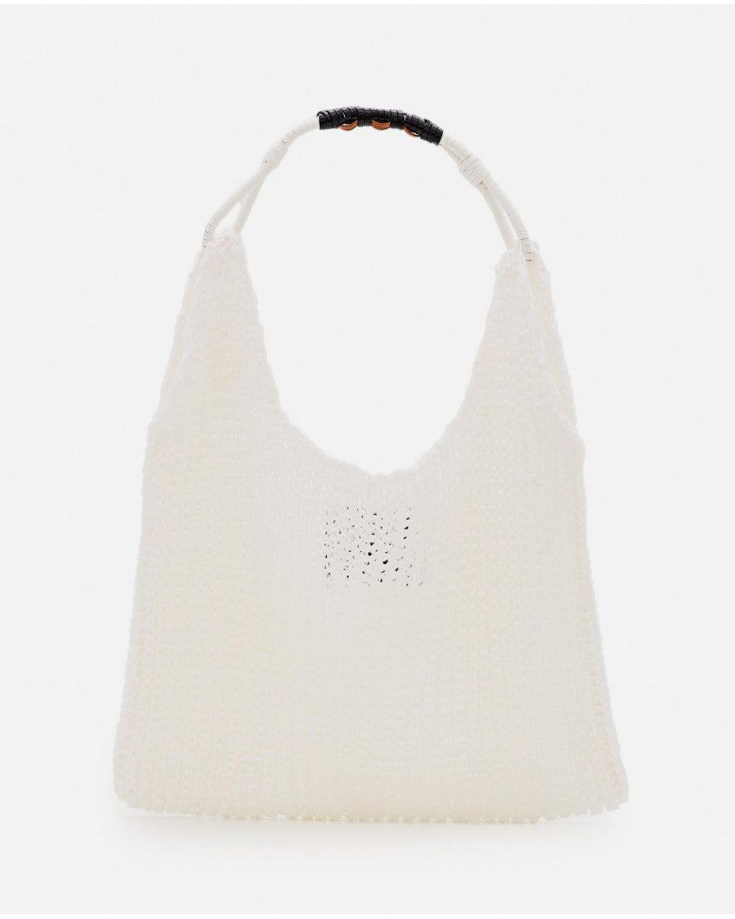 Plan C White Knitted Tote