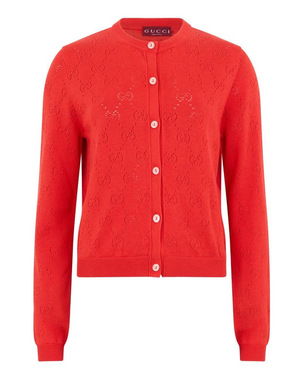 Gucci Red Crew Neck Sweater
