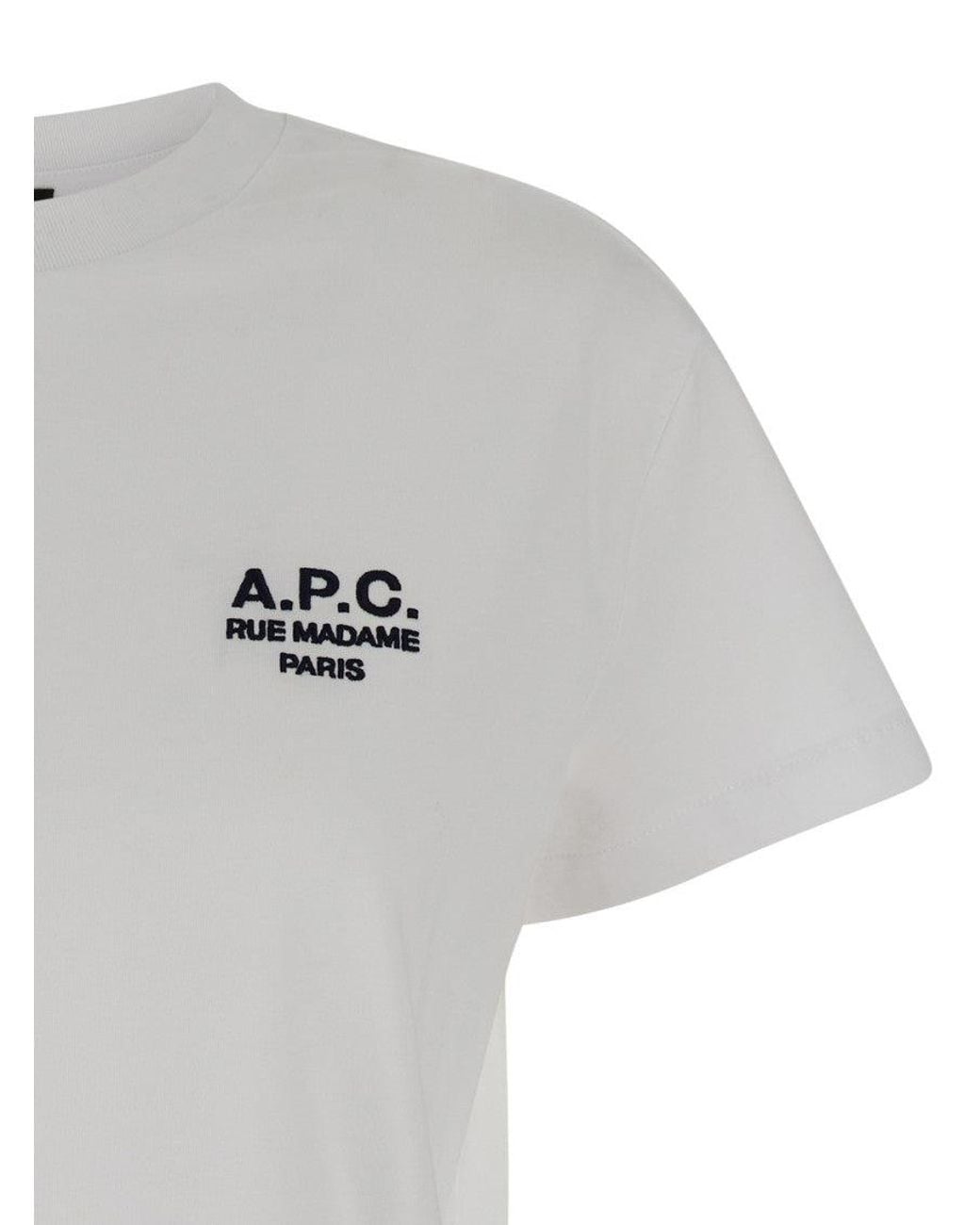 A.P.C. Gray Boxy Rue Madame T-Shirt