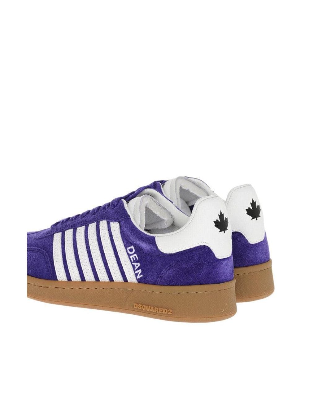 DSquared² Purple Stripes Boxer Sneakers