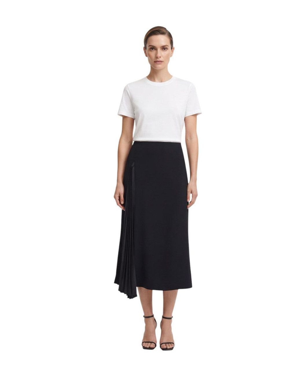 Jil Sander Black Midi Skirt