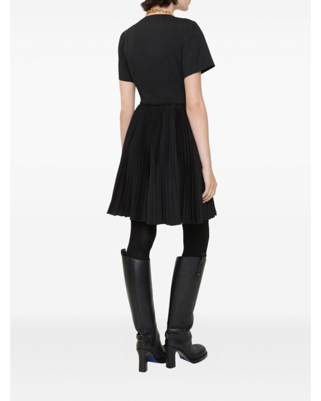 Burberry Black Short Wrap Dress