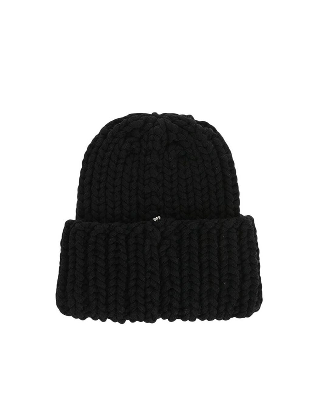 Max Mara Black Knitted Beanie Cap