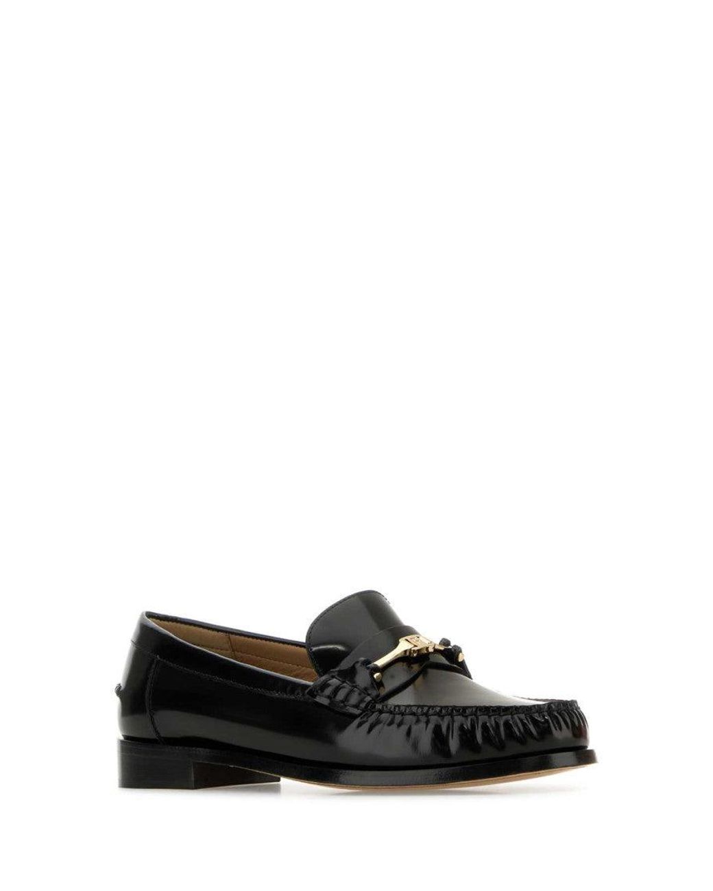 Ferragamo Black Salvatore Leather Harry Loafers