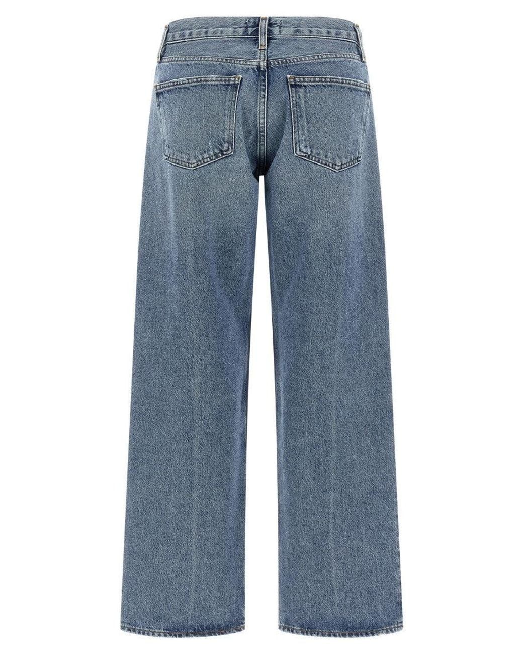 Agolde Blue 'Low Rise Loose' Jeans