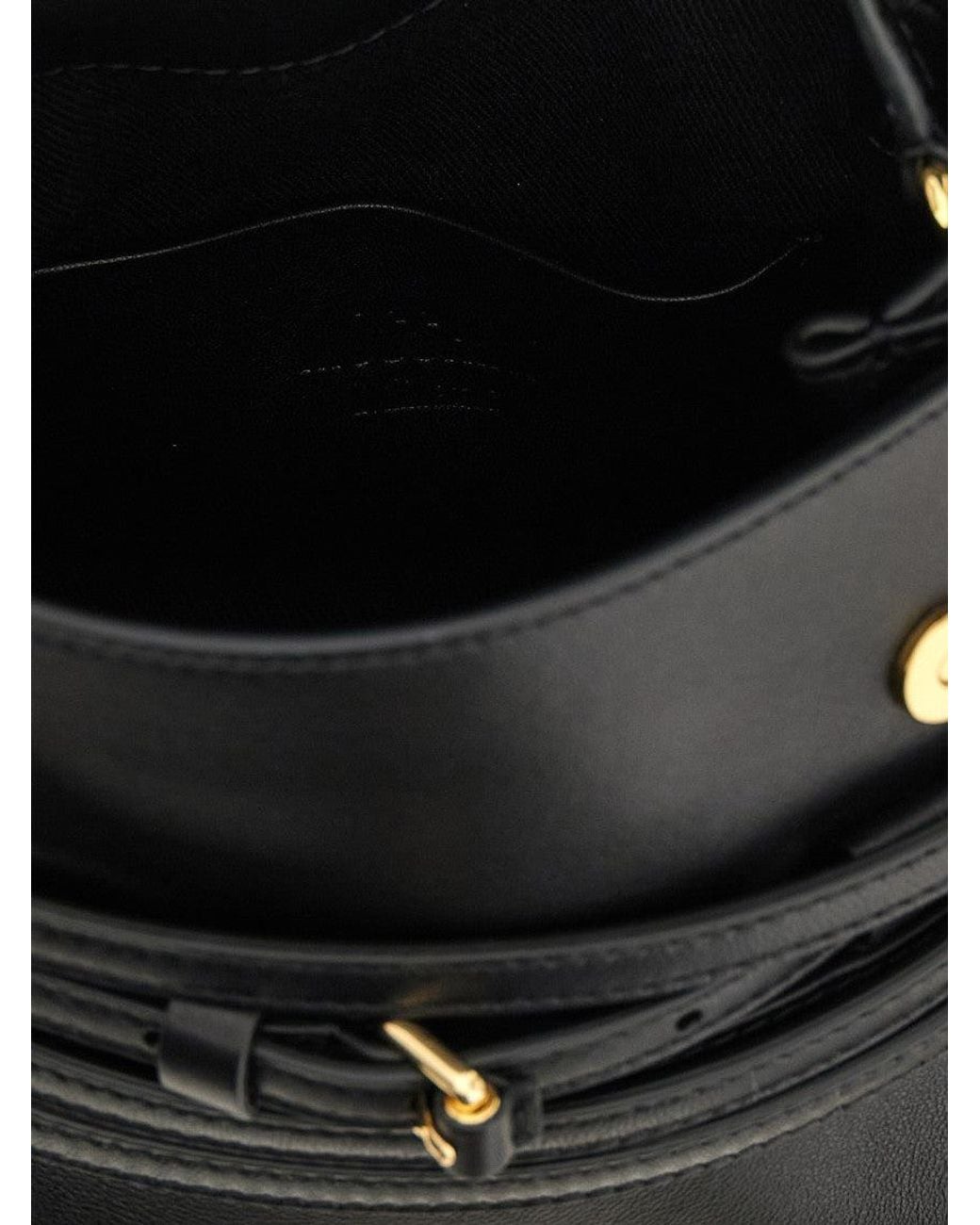 Moschino Black Tie Me Small Satchel