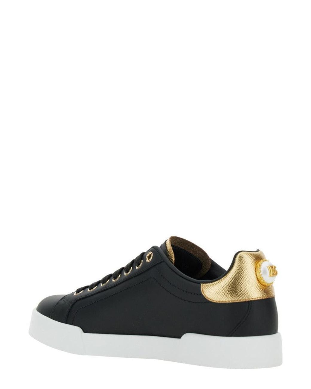 Dolce & Gabbana Black Low Top Sneakers
