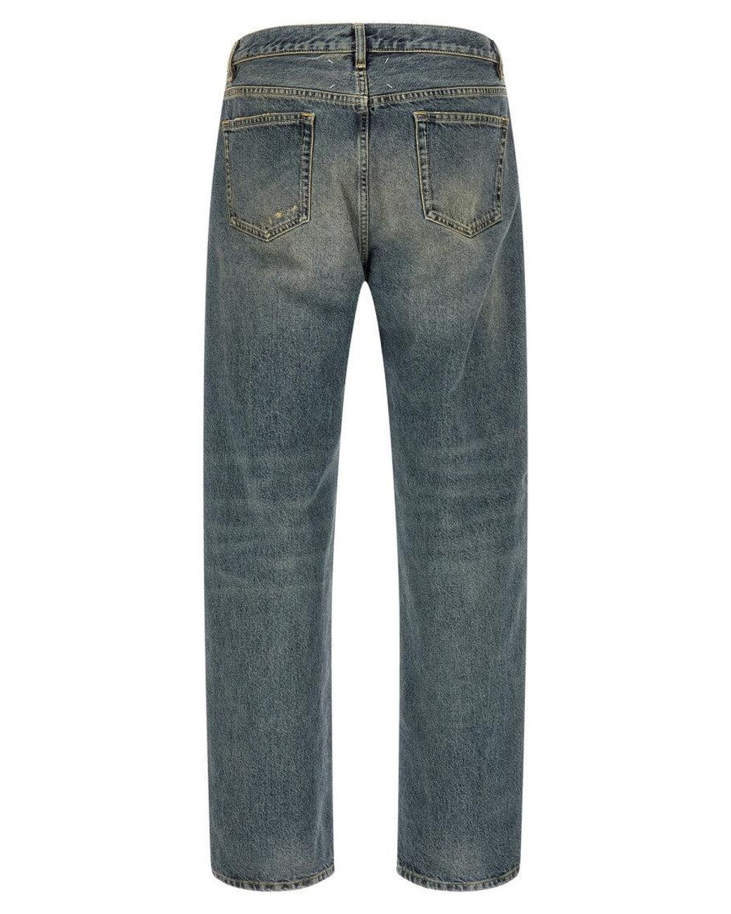 Maison Margiela Blue Mid Rise Jeans for men