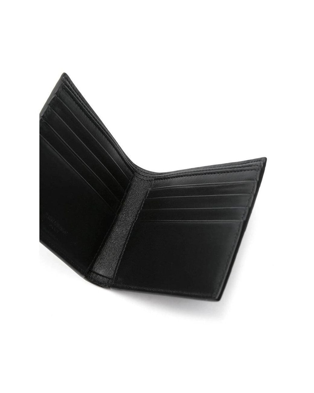 Saint Laurent Black Logo Wallet for men