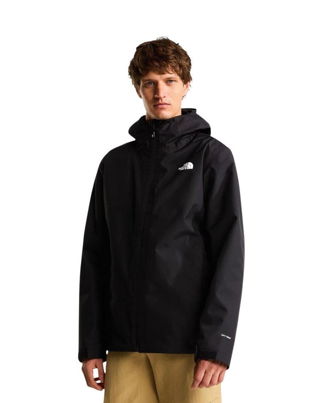 The North Face Black Logo Mock Collar Jacket for men
