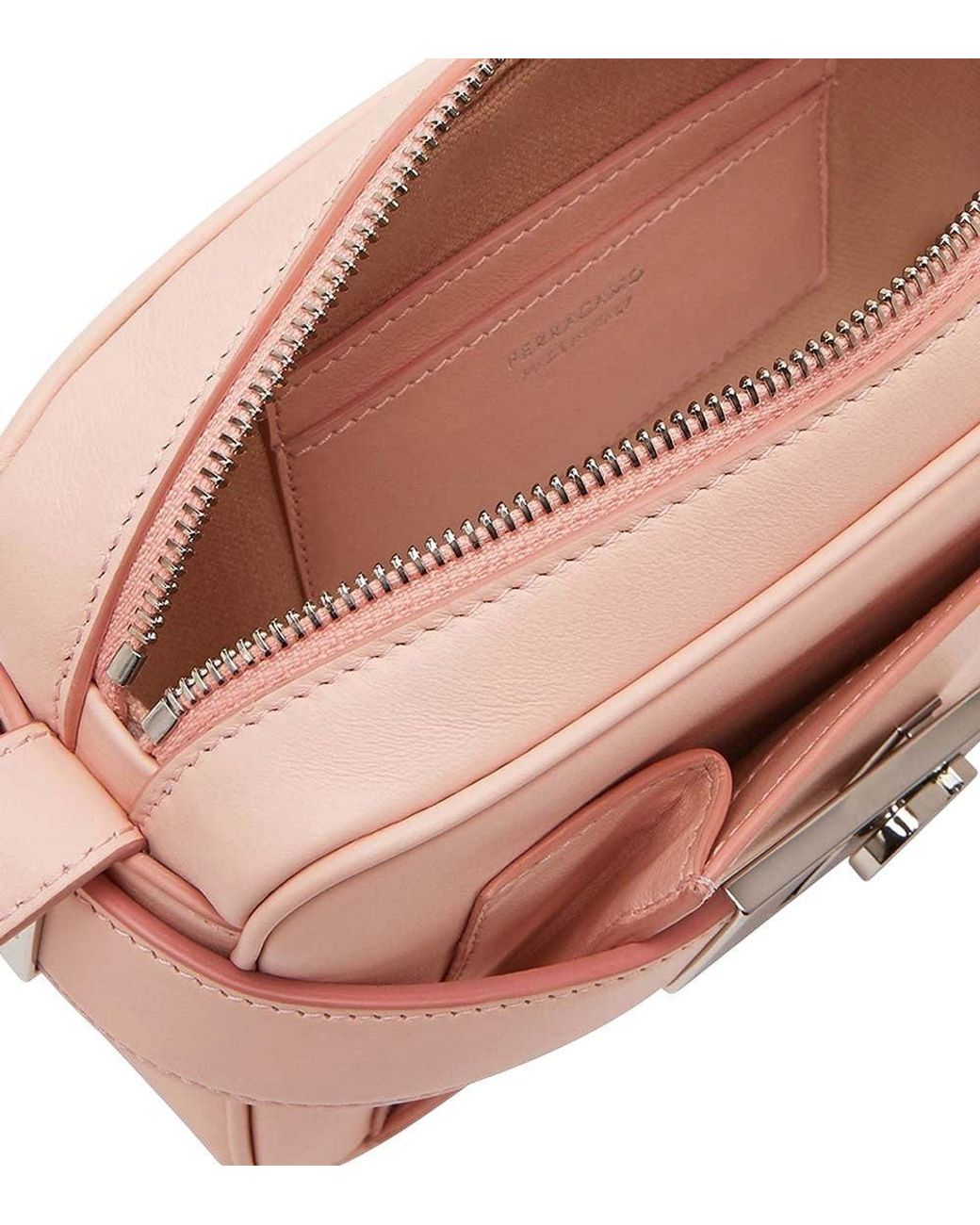 Ferragamo Pink Logo Small Crossbody Bag