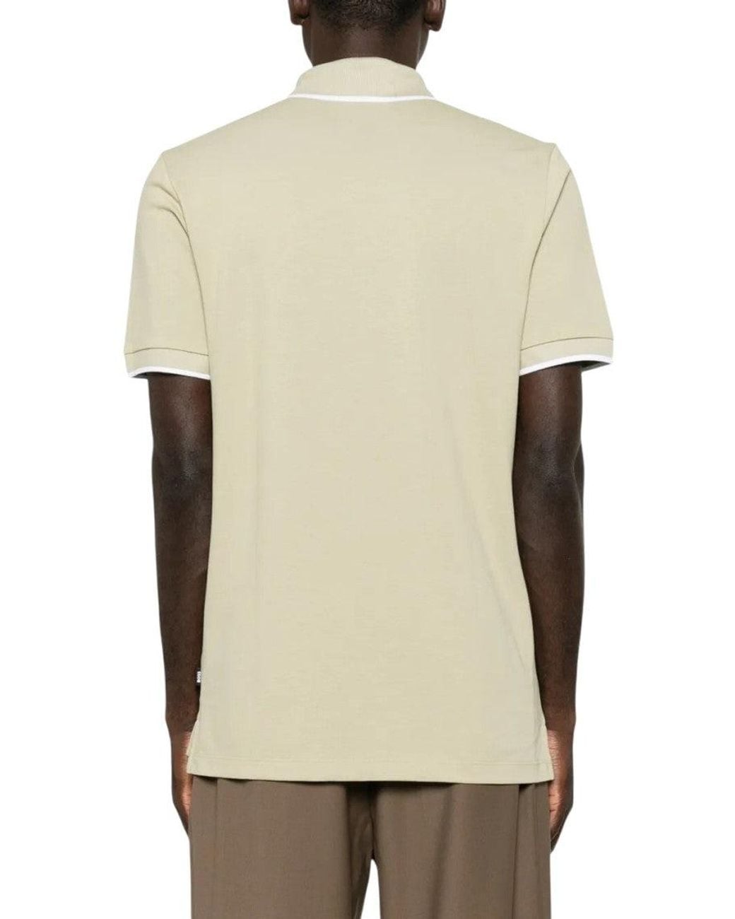 Boss Natural Light Logo Polo for men