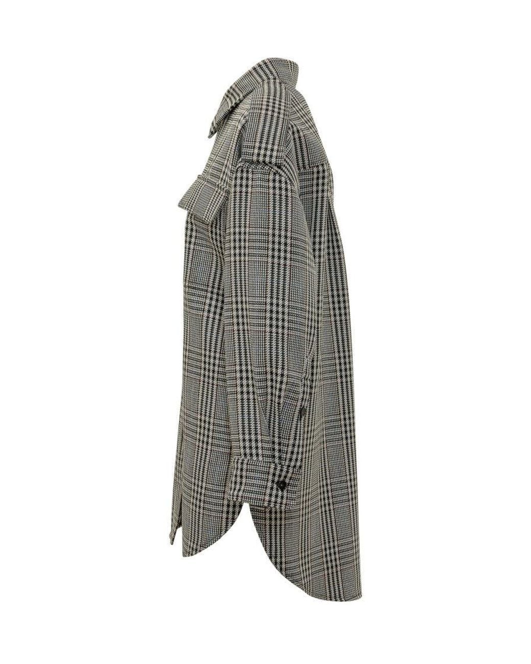 Stella McCartney Gray Sovrashirt Check Overshirt