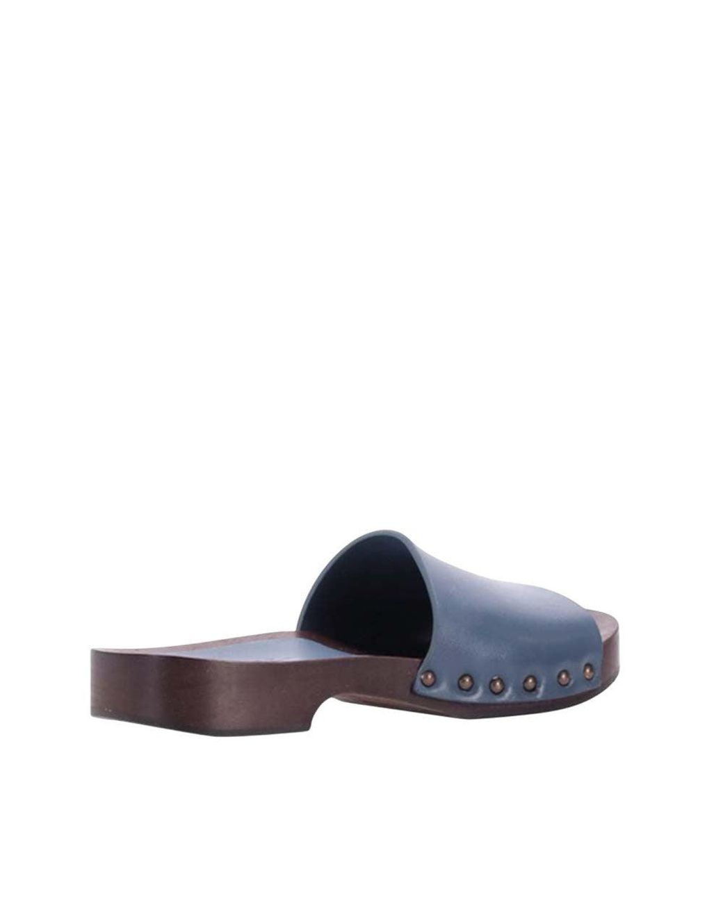 LA ROSE Blue Slip-On Sandals