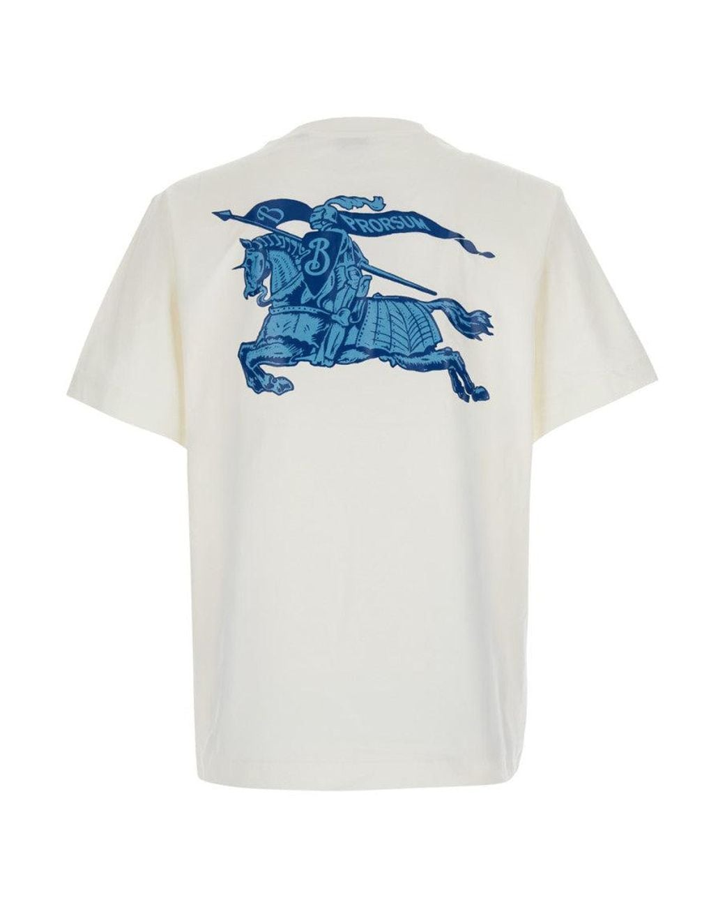 Burberry White Crew Neck T-Shirt for men