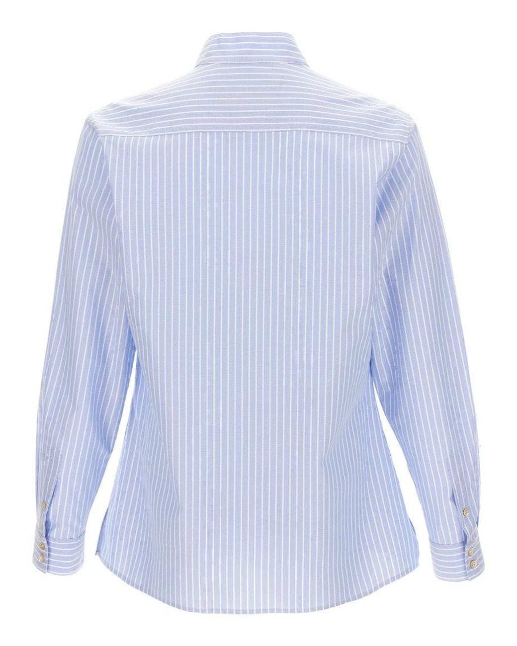 Valentino Blue Light Striped Shirt for men