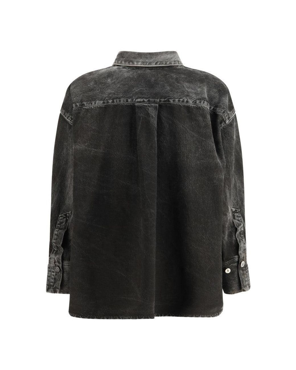 The Attico Black Oversized Solid Shirt