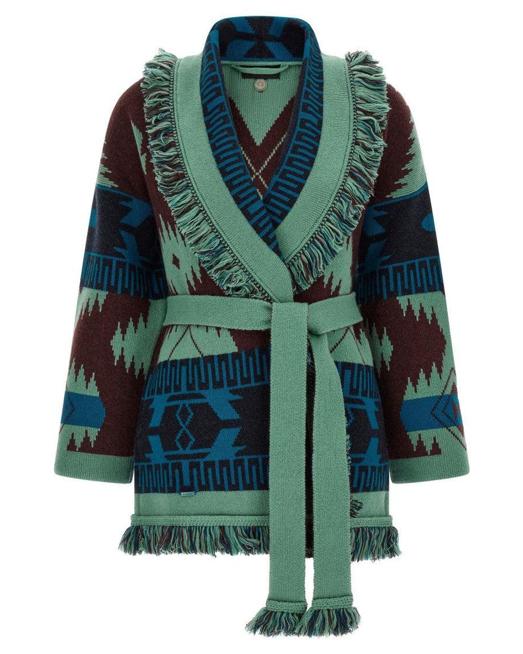 Alanui Green 'Icon' Cardigan