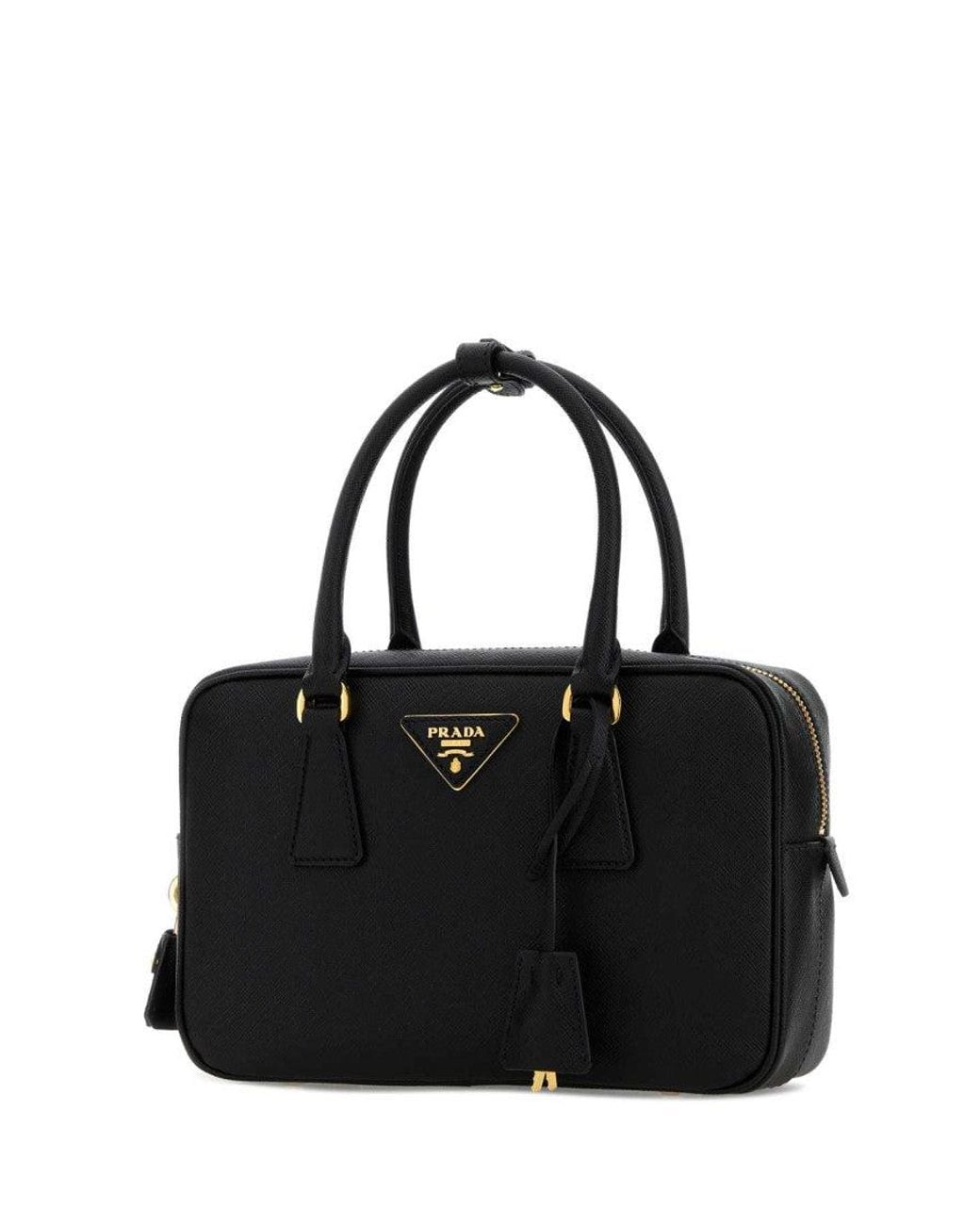 Prada Black Logo Mini Satchel