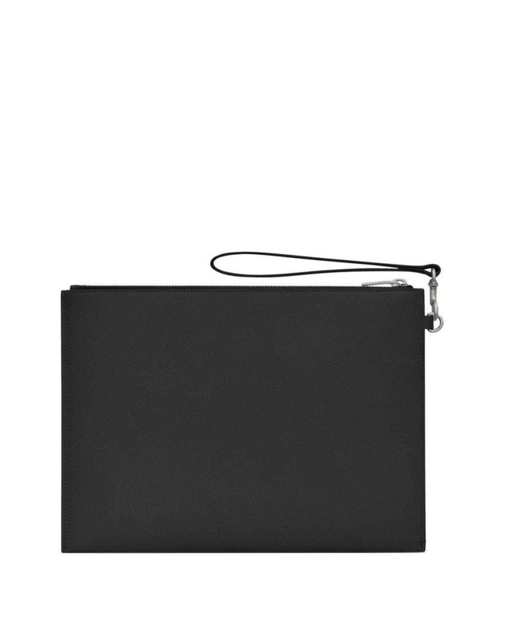 Saint Laurent Black Logo Wallet for men