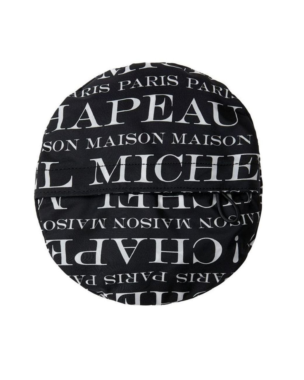 Maison Michel Black Jason Logo Bucket Hat