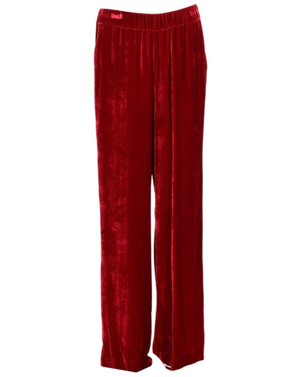 P.A.R.O.S.H. Red Straight Elasticated Pants