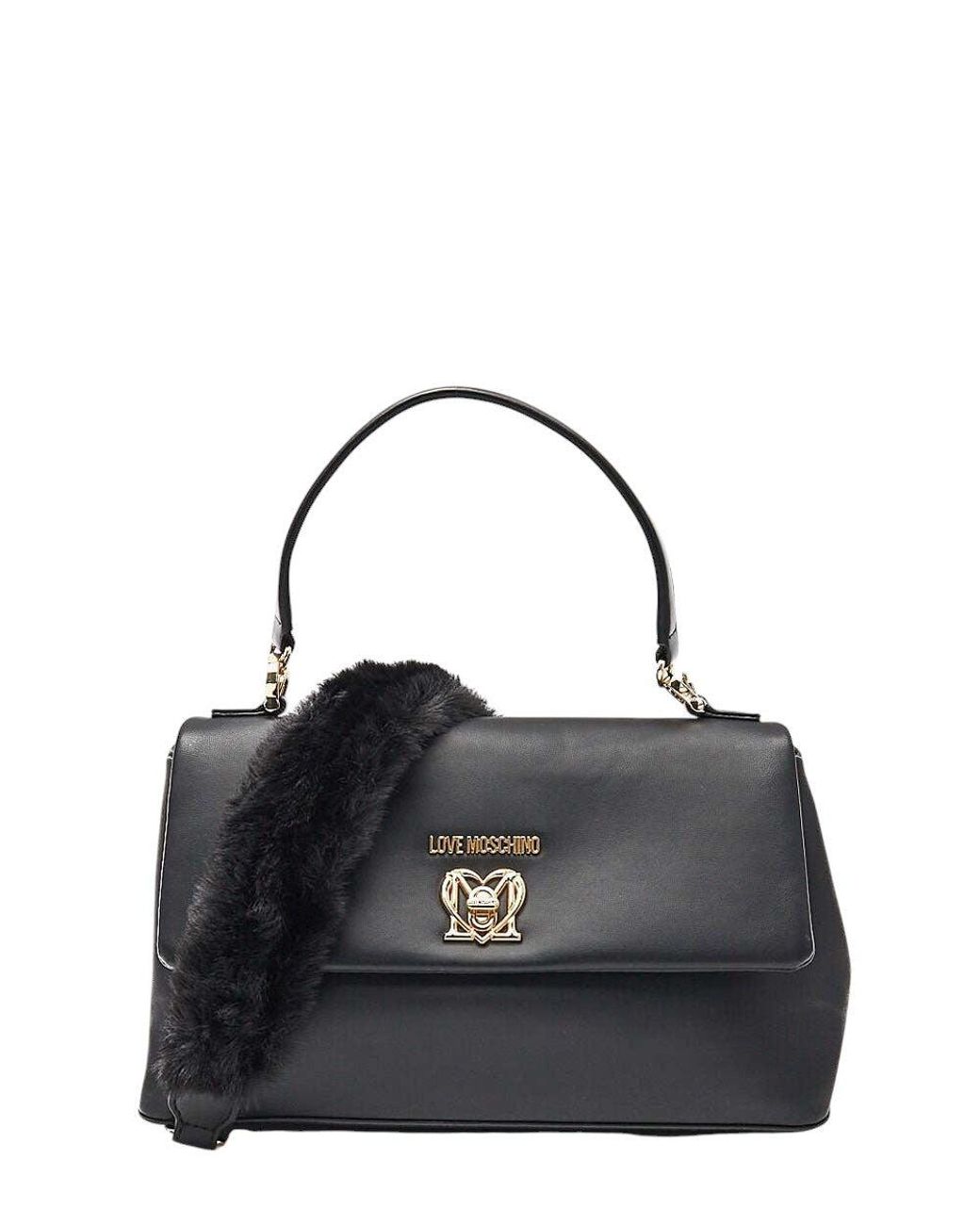 Love Moschino Black Logo Small Satchel