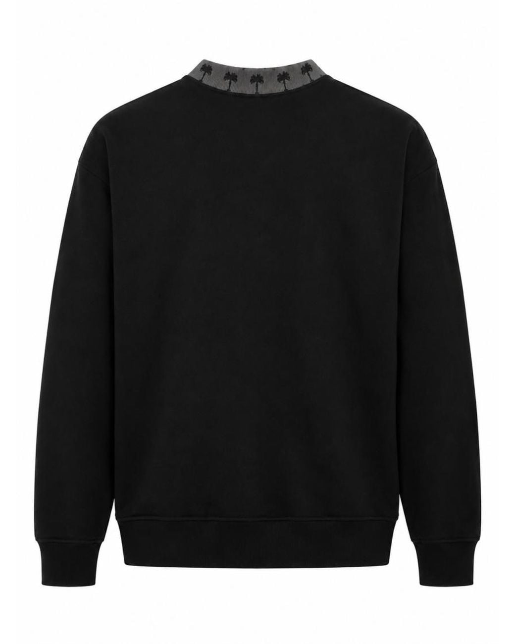 Palm Angels Black Crew Neck Sweatshirt for men