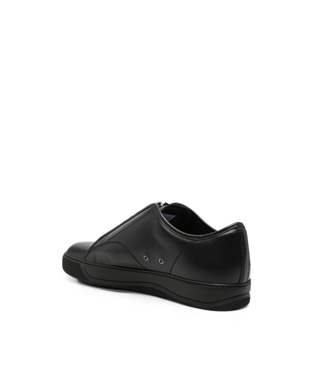 Lanvin Black Zipper Sneakers for men