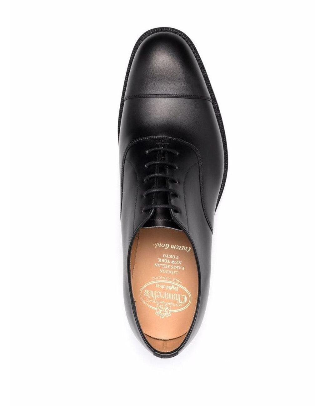 Church's Black Leather Lace Up Shoes for men
