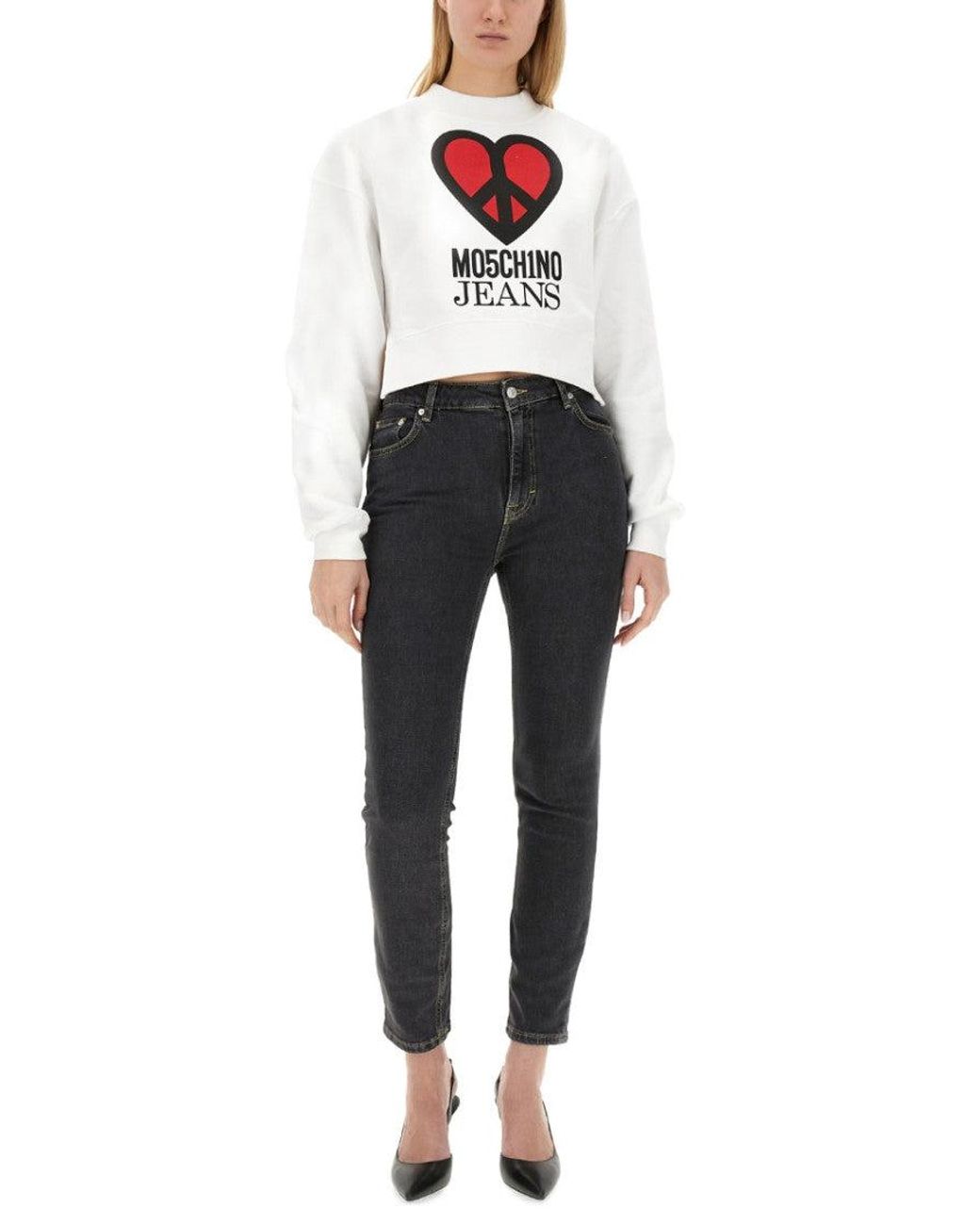 Moschino Black Skinny Mid Rise Jeans