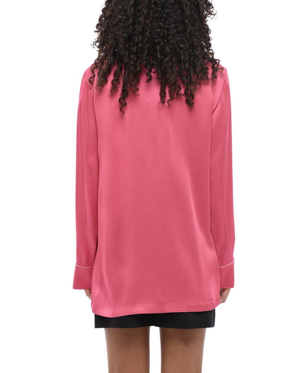 Max Mara Red Regular Solid Shirt