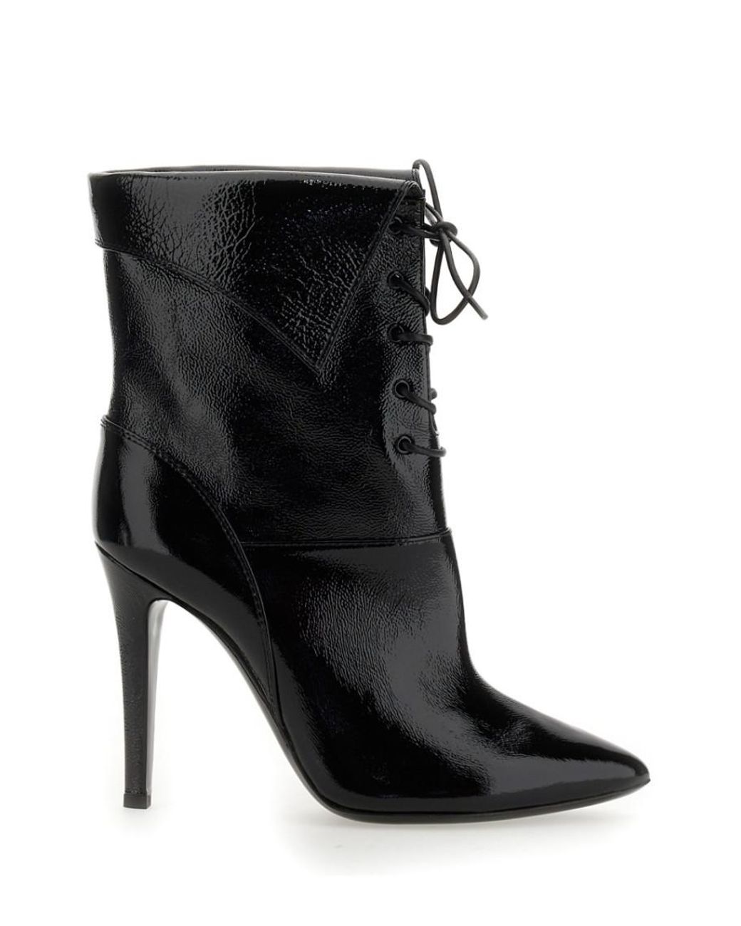 Philippe Model Black Solid Pointed Toe Boots