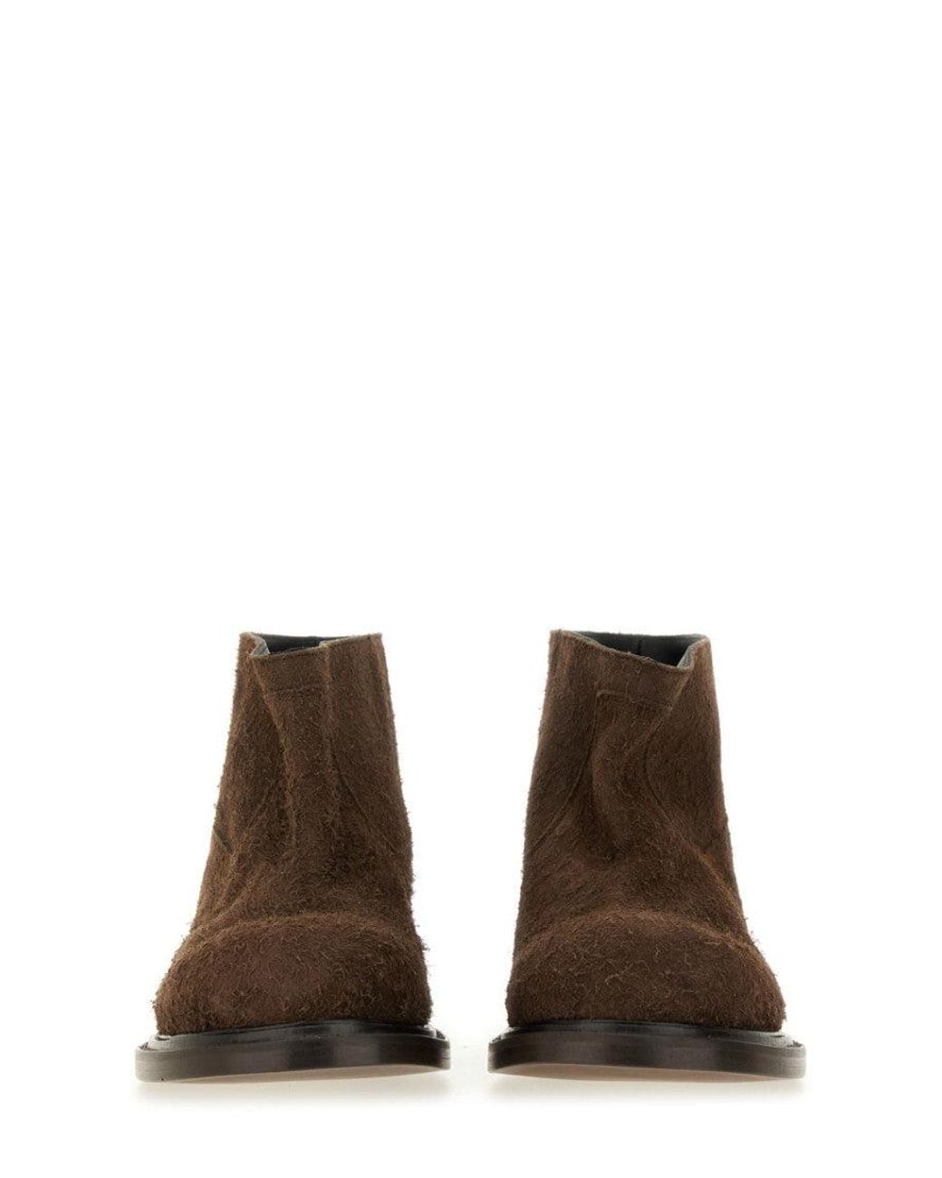 Moschino Brown Solid Olivia Boots