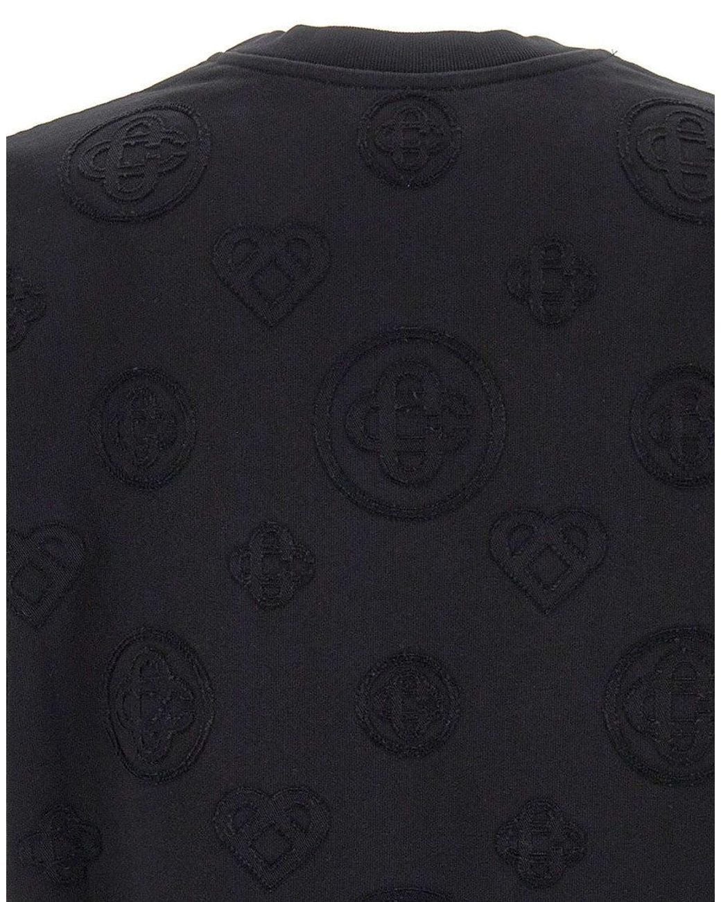 Casablanca Black Crew Neck T-Shirt for men