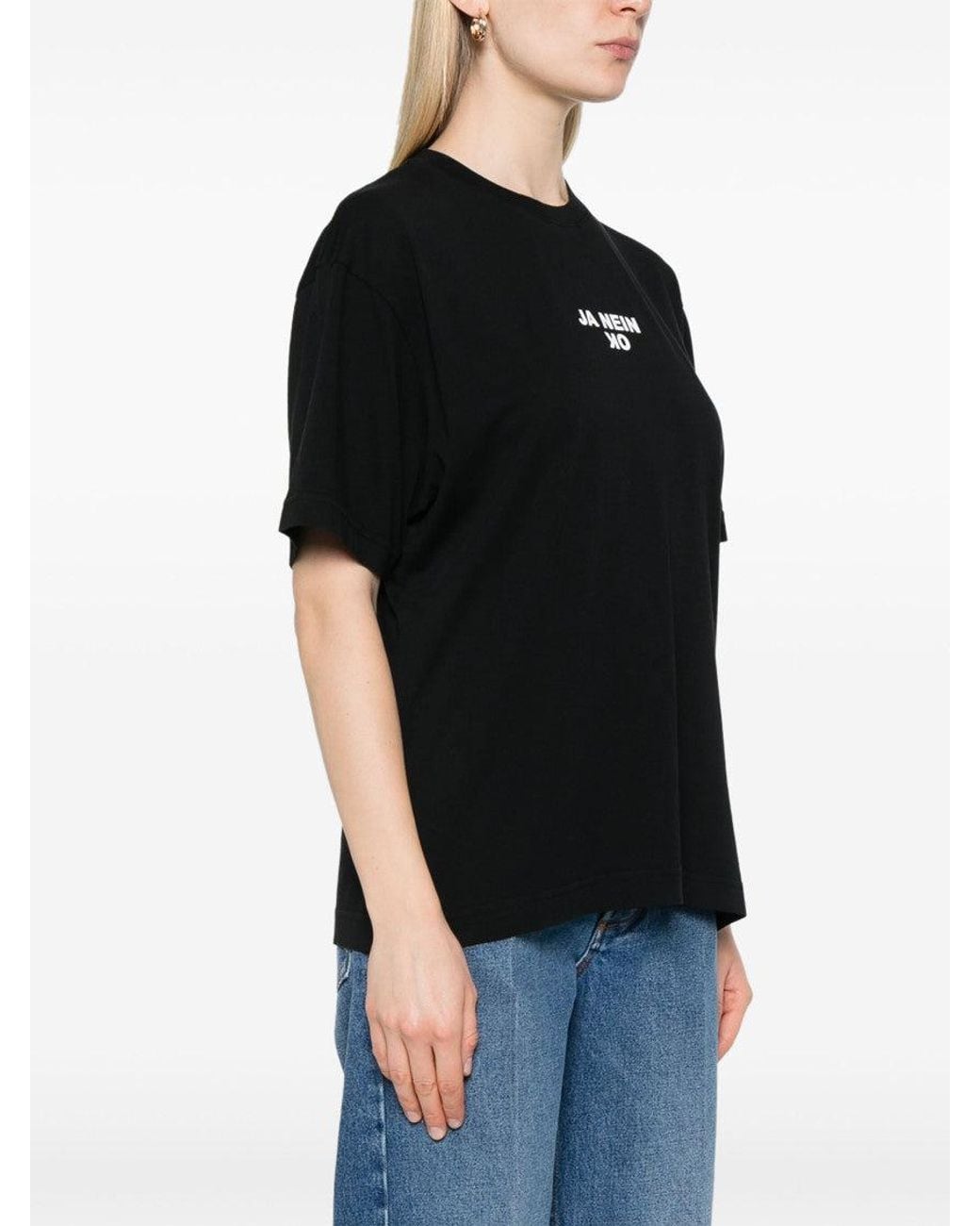 MERYLL ROGGE Black Logo-Print T-Shirt