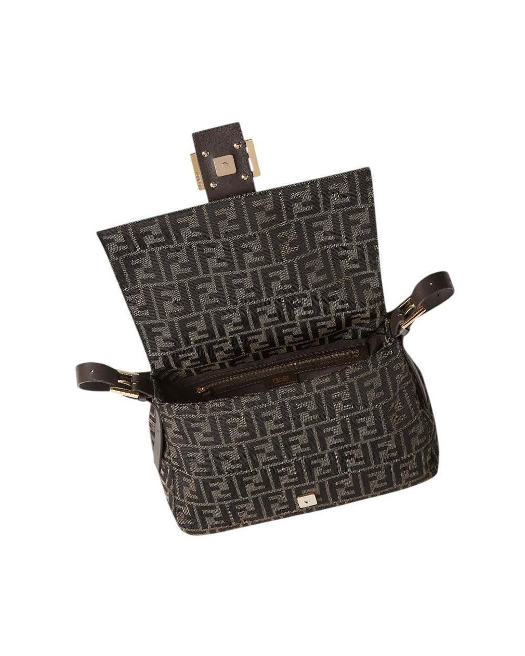Fendi Black Logo Medium Shoulder Bag