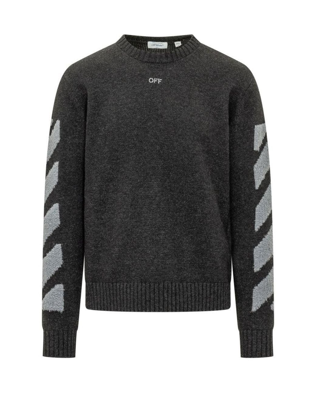 Off-White c/o Virgil Abloh Black Dark Knitted Sweater for men
