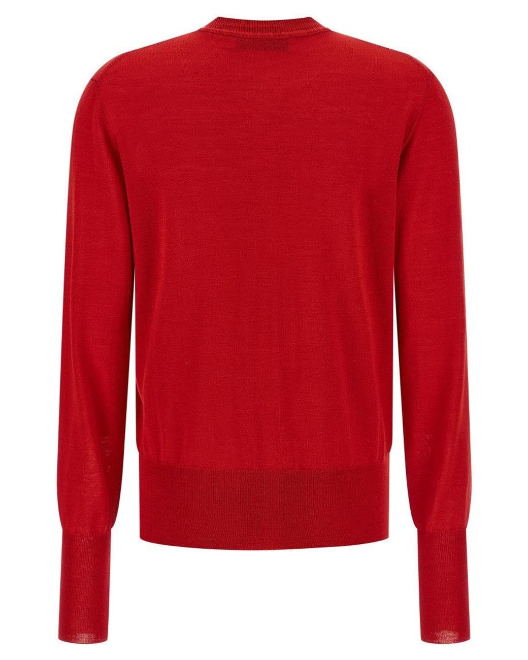 Vivienne Westwood Red Round Neck Cardigan