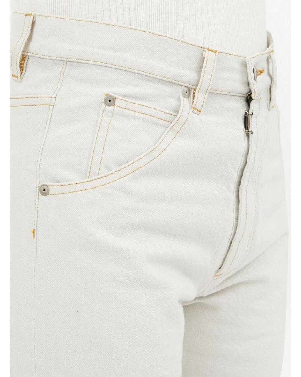 Maison Margiela White Straight Leg Jeans