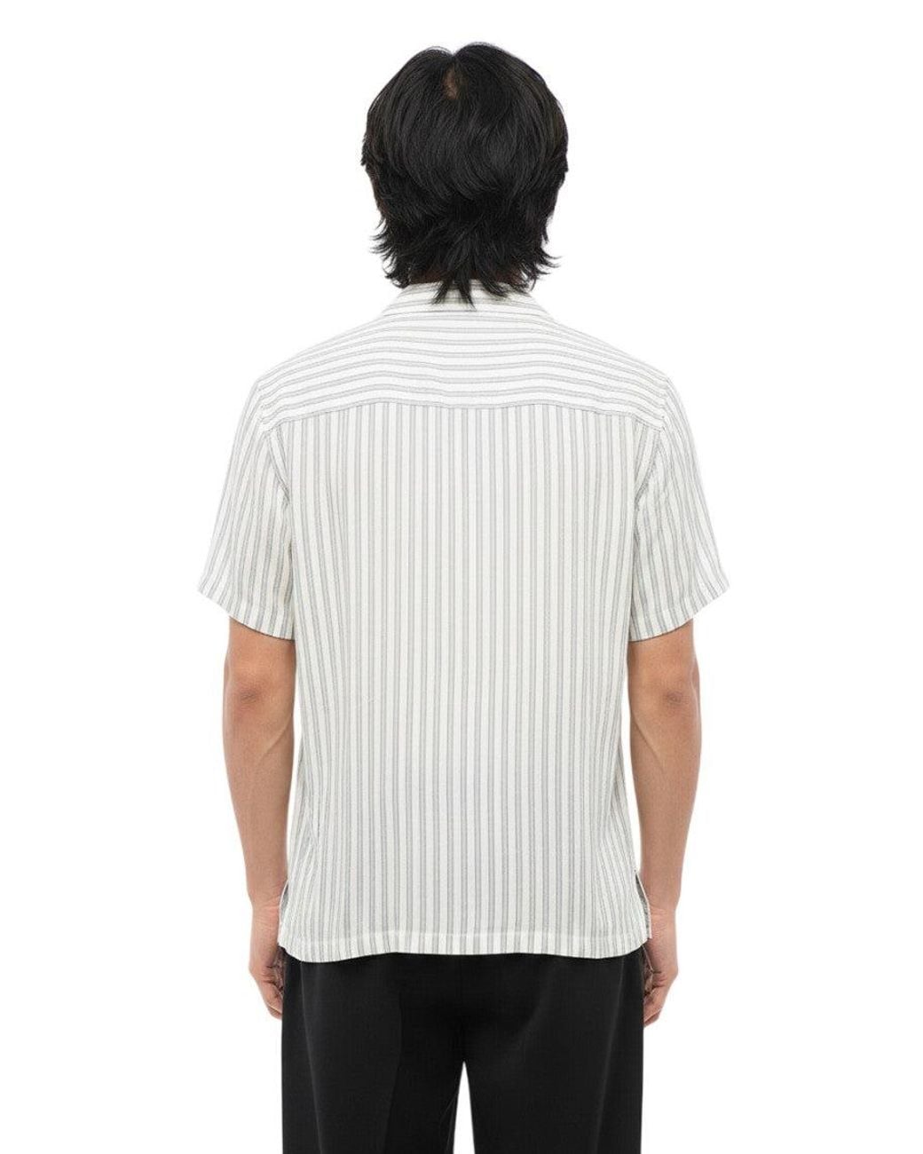 PT Torino White Regular Stripes Shirt for men