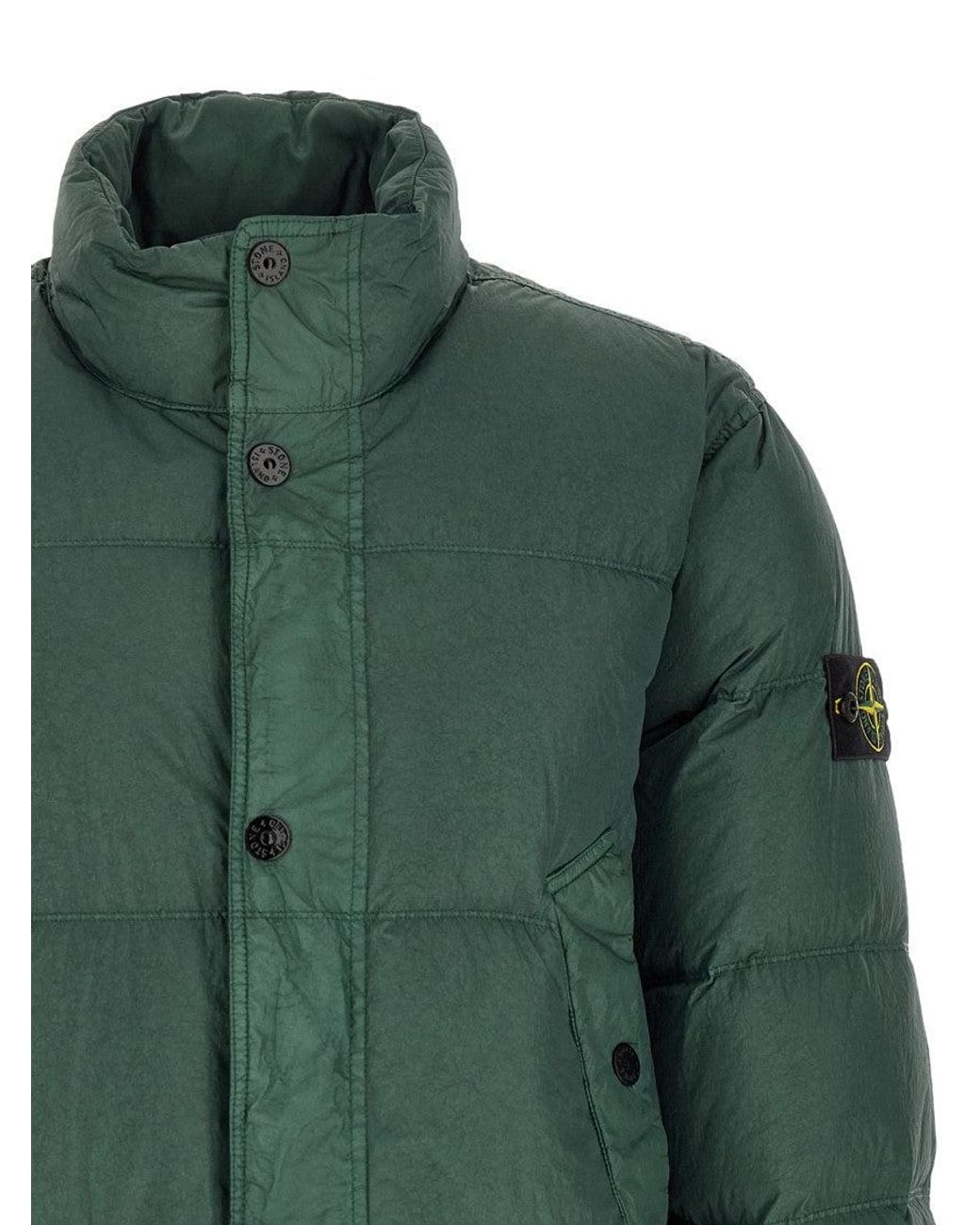 Stone Island Green '4100109' Down Jacket for men