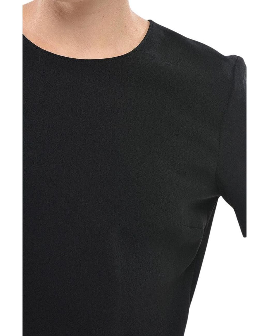 Stella McCartney Black Round Neck Mini Dress