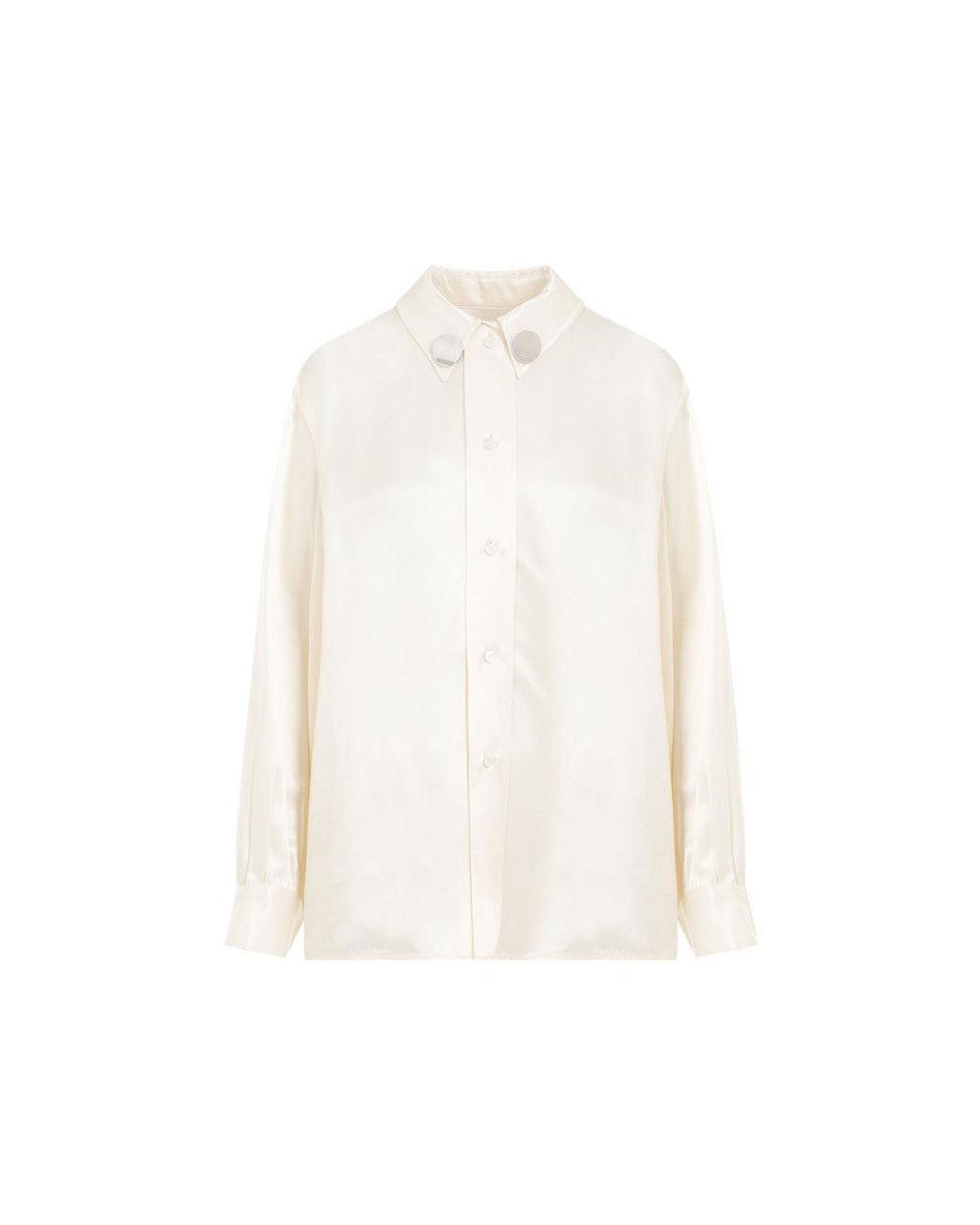 Jil Sander White Viscose Blend Shirt For