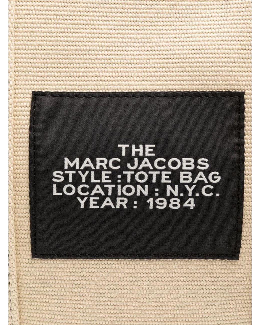 Marc Jacobs Natural The Jacquard Top Zip Medium Tote