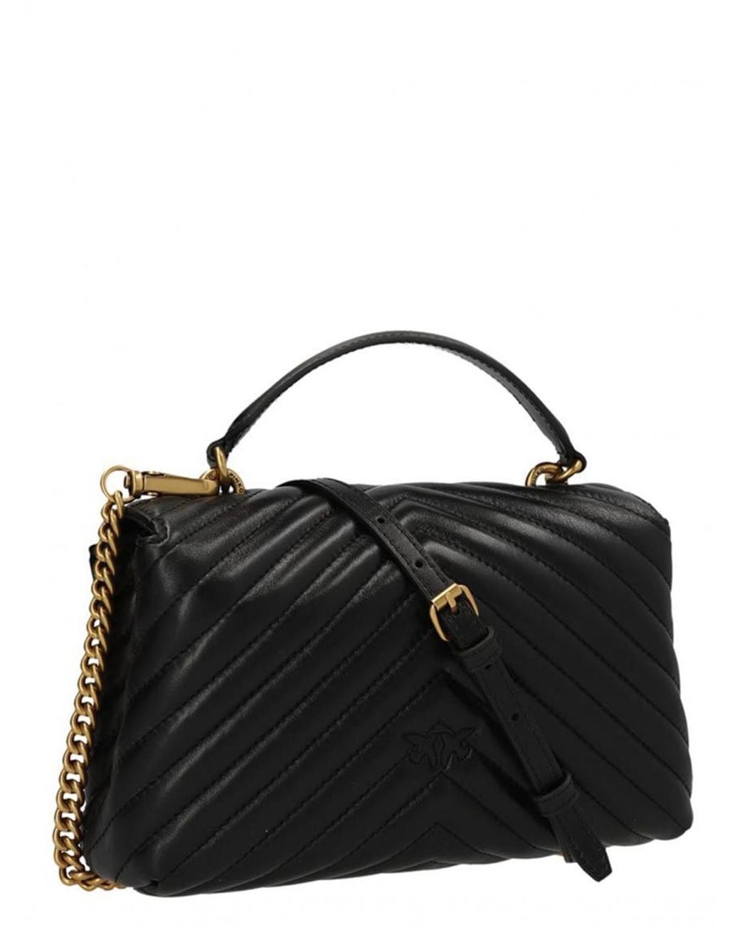 Pinko Black Love Lady Puff Mini Crossbody Bag
