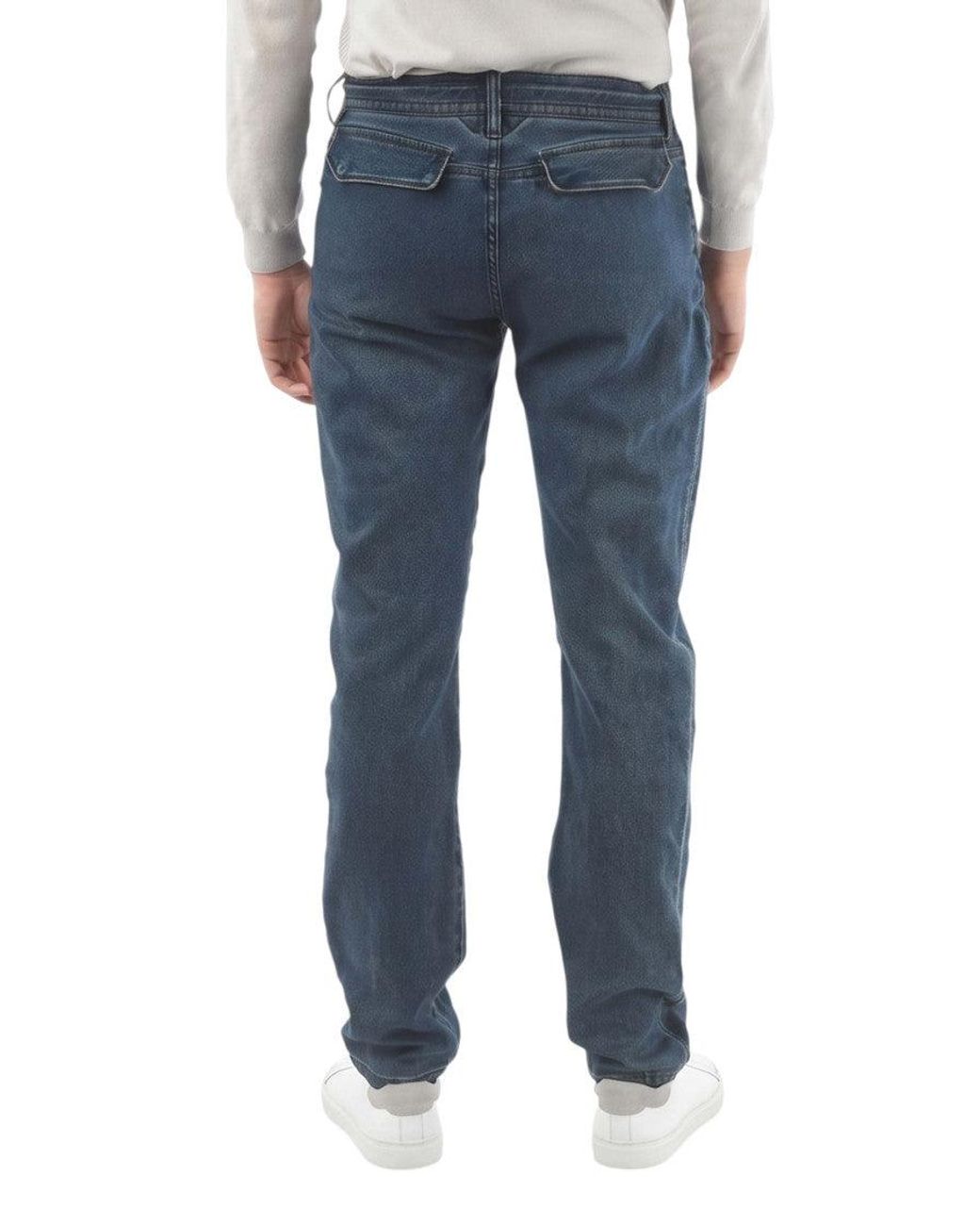 Corneliani Blue Mid Rise Jeans for men